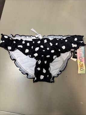 Sundazed Black & White Polka Dot One-Piece Swim